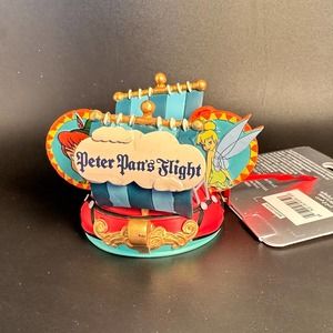 Disney Parks Peter Pan Ear Hat Christmas Ornament Limited Edition New in Box